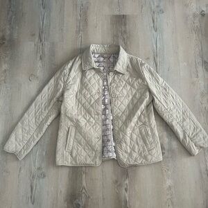 Beige Light Weight Quilted Jacket